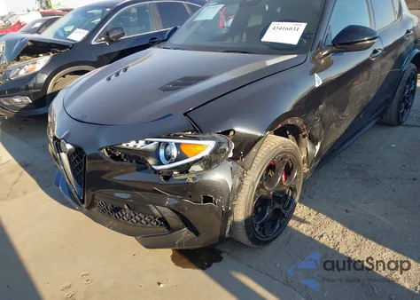 2022 Alfa Romeo Stelvio Quadrifoglio Awd from USA, damaged, VIN ZASPAKEV1N7D28450